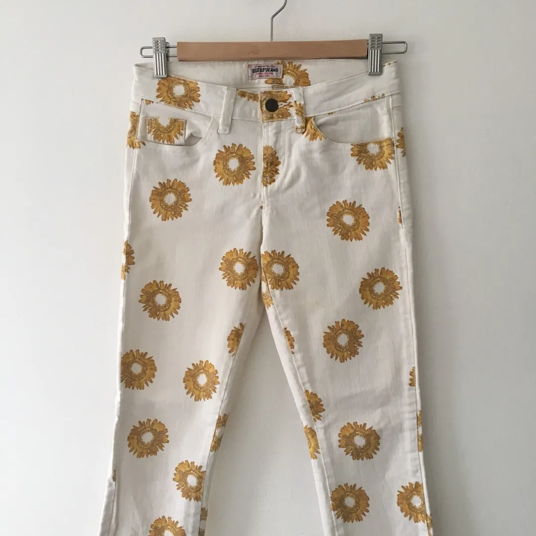 GUESS Sunflower Pattern Jeans photo 1
