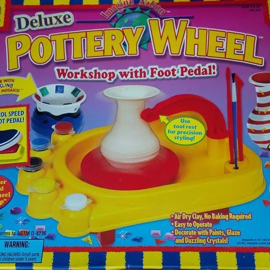 Kids Motorized Pottery Wheel with Foot Pedal photo 1