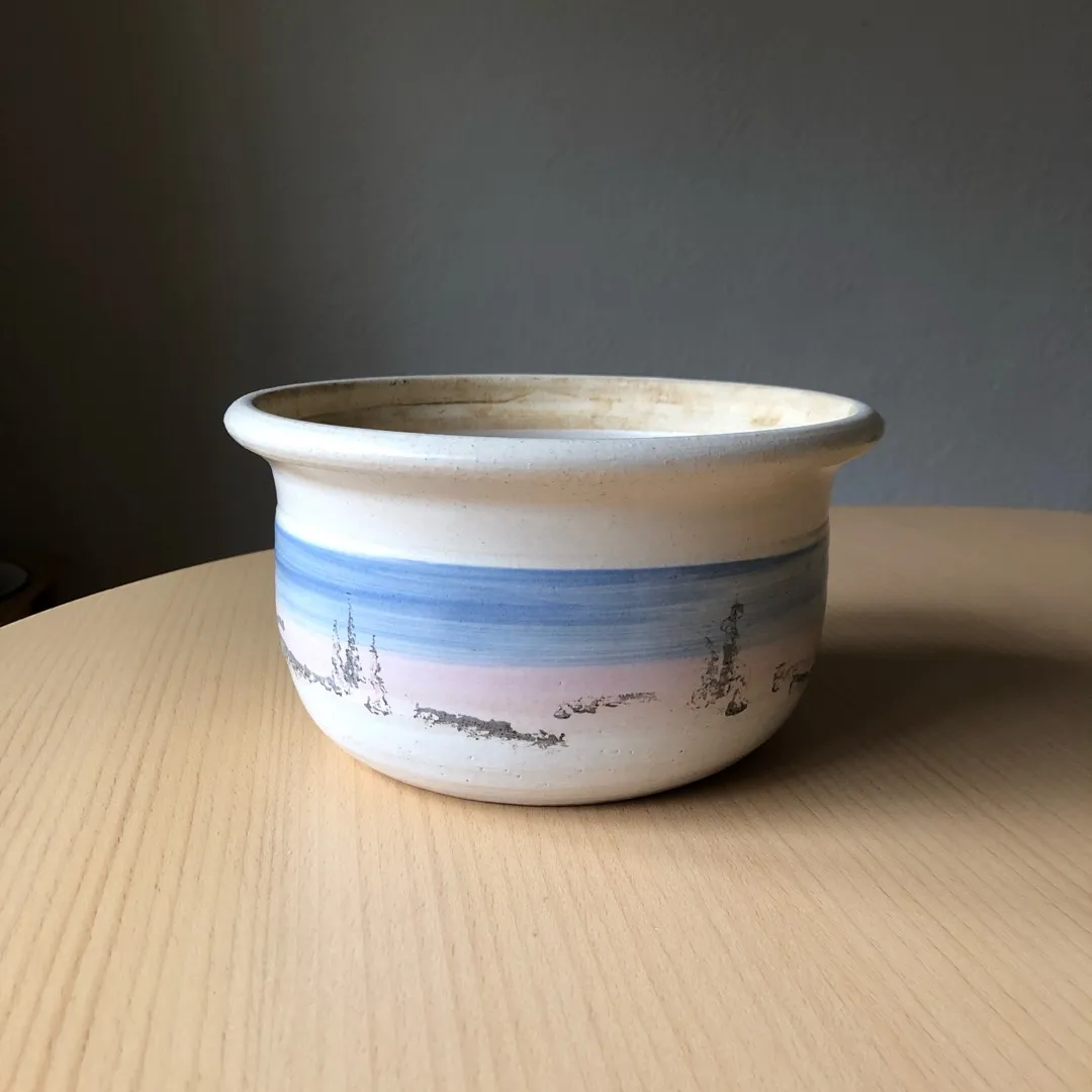 Large Vintage Ceramic Bowl photo 1