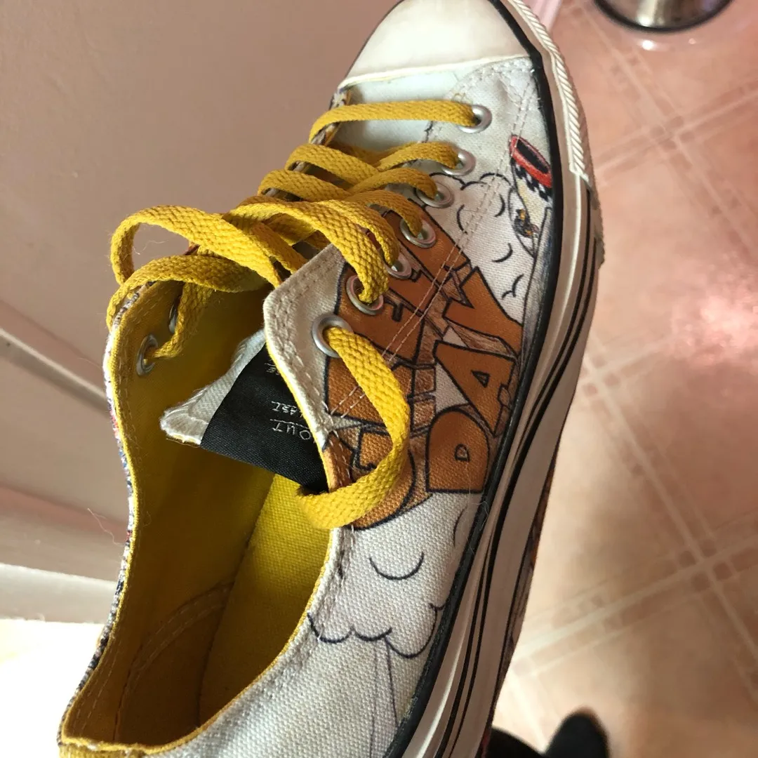 Green Day Dookie Converse Size 9 photo 10