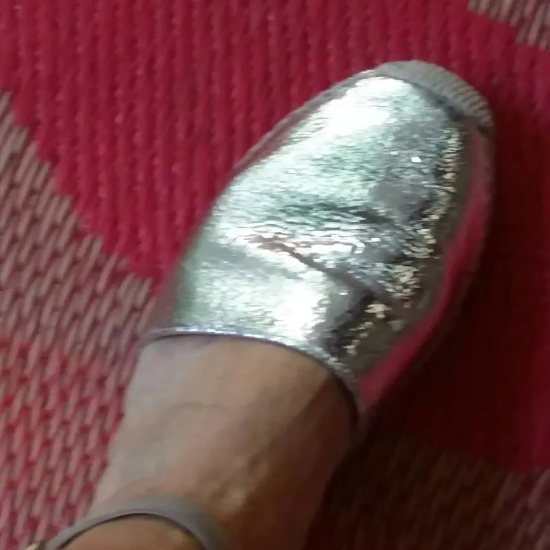 Silver Espadrille Shoes photo 1