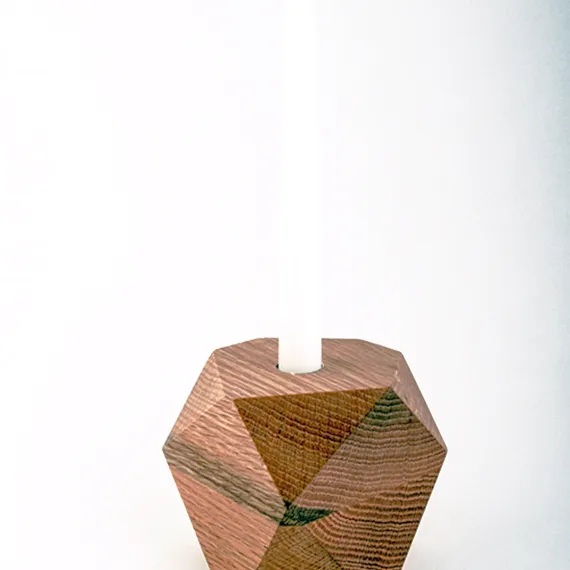 Double-sided Geometric Candle Holder + Bud Vase photo 4