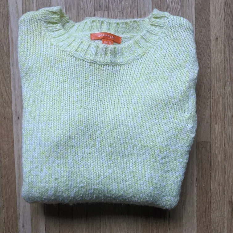 Lemon Knit Sweater Size XS photo 1
