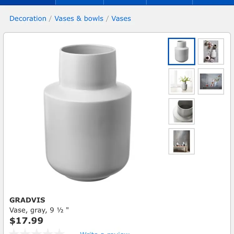 Brand New Ikea Gradvis Vase photo 1