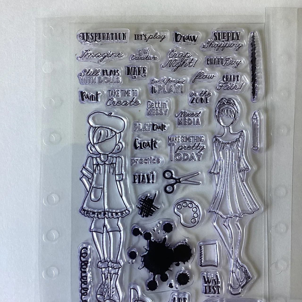 Doll/Dress up Themed Clear Stamps photo 1