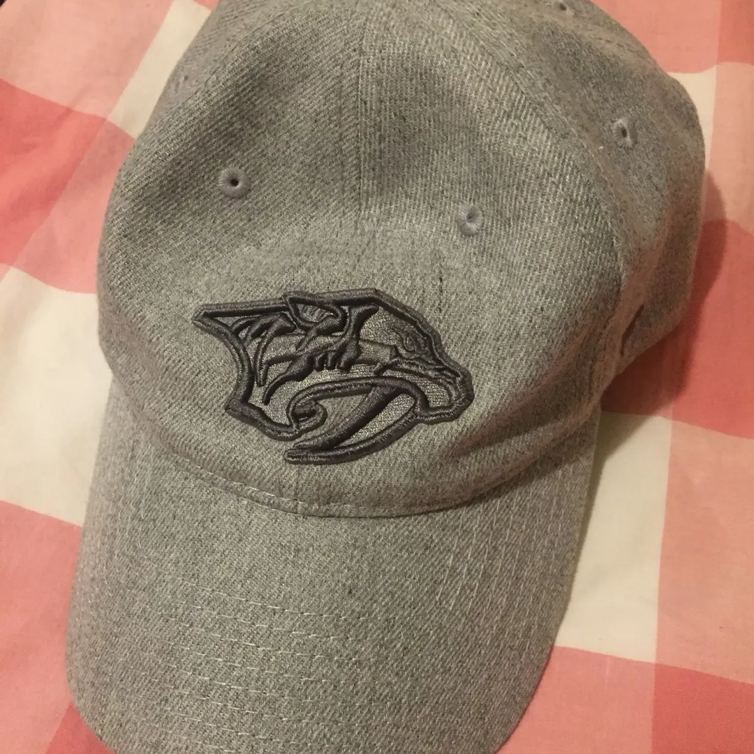 Gray Nashville Predators Hat photo 1