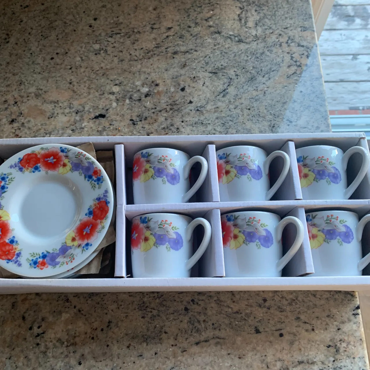 6 vintage, never used espresso cups  photo 1