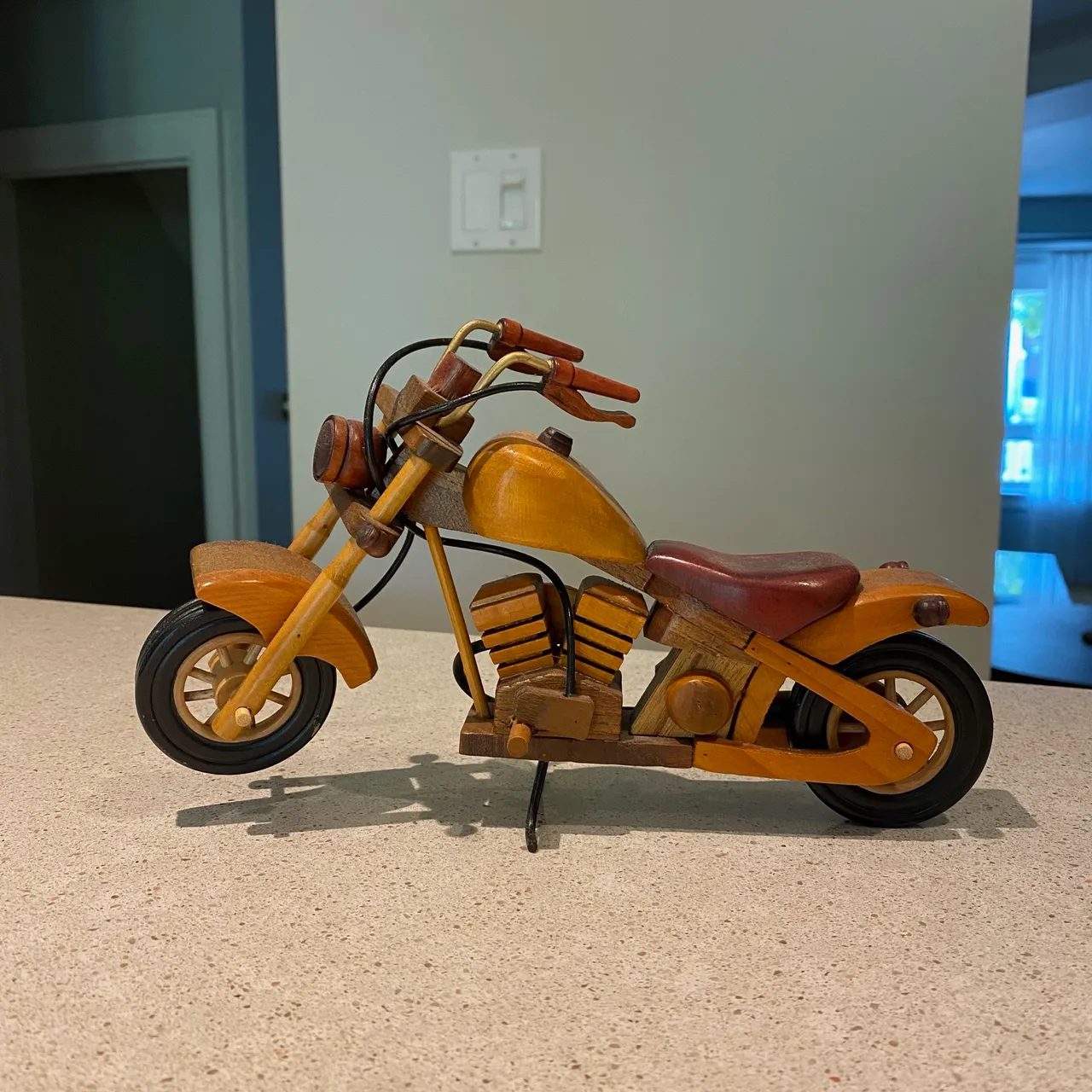 Wooden Motorcycle Decor 🏍💨 photo 1