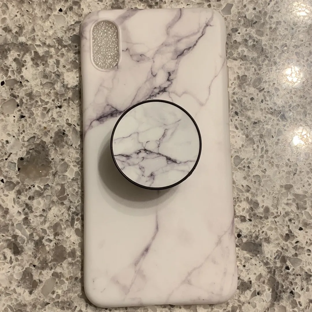 BNIB Marble Case & Grip (iPhone X / XS / 6 / 7 /8) photo 1