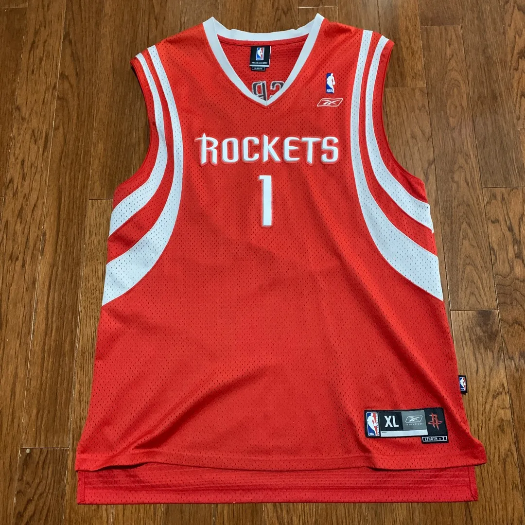 Houston Rockets Tracy Mcgrady Reebok Swingman Basketball Jers... photo 1