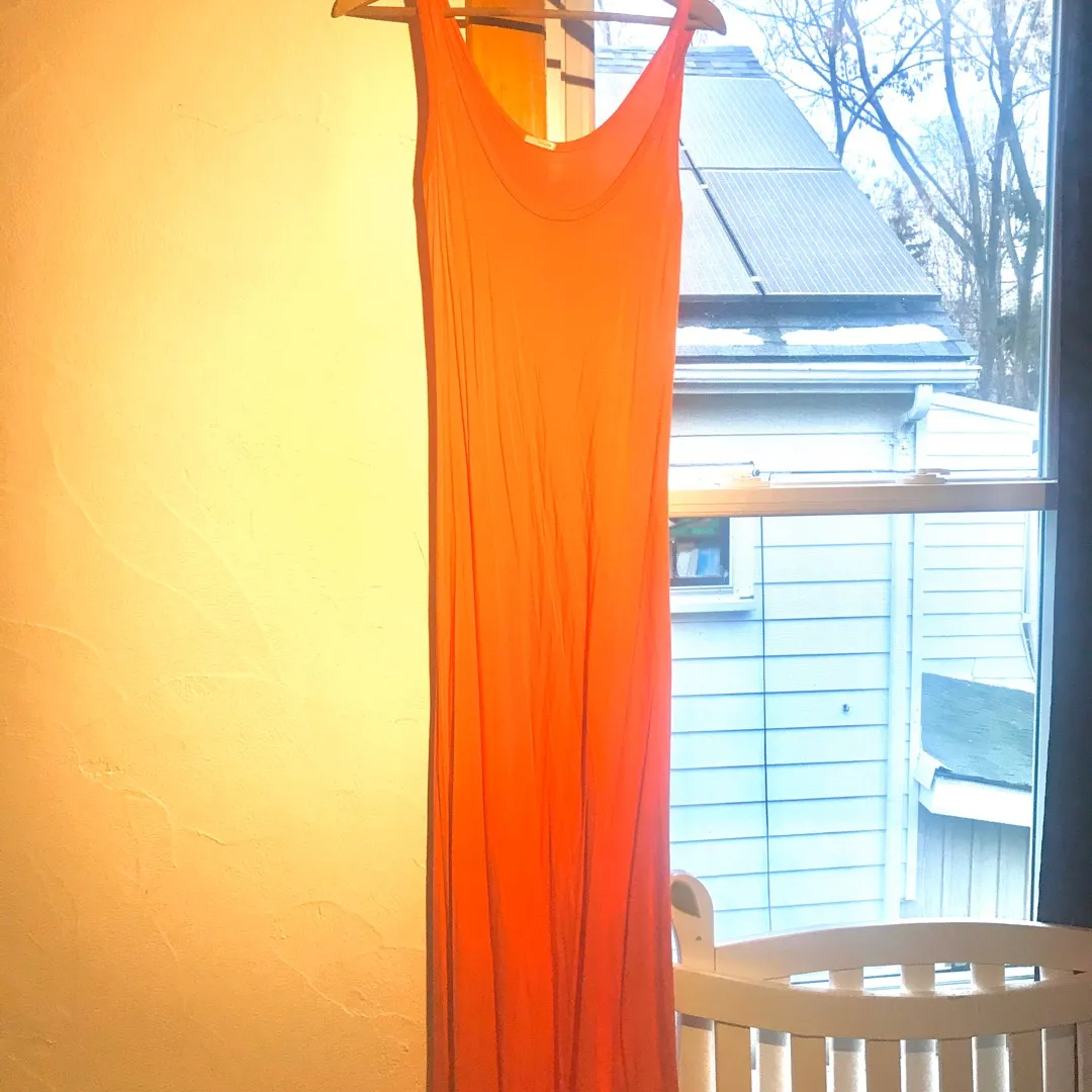 Orange Jersey Dress photo 1