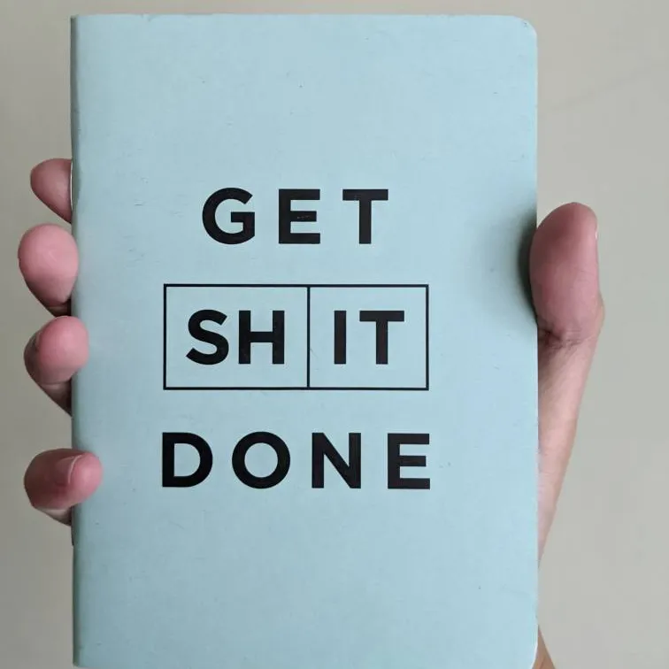 🆕 MiGOALS | 'Get Shit Done' Classic A6 notebook, colour Mint photo 1