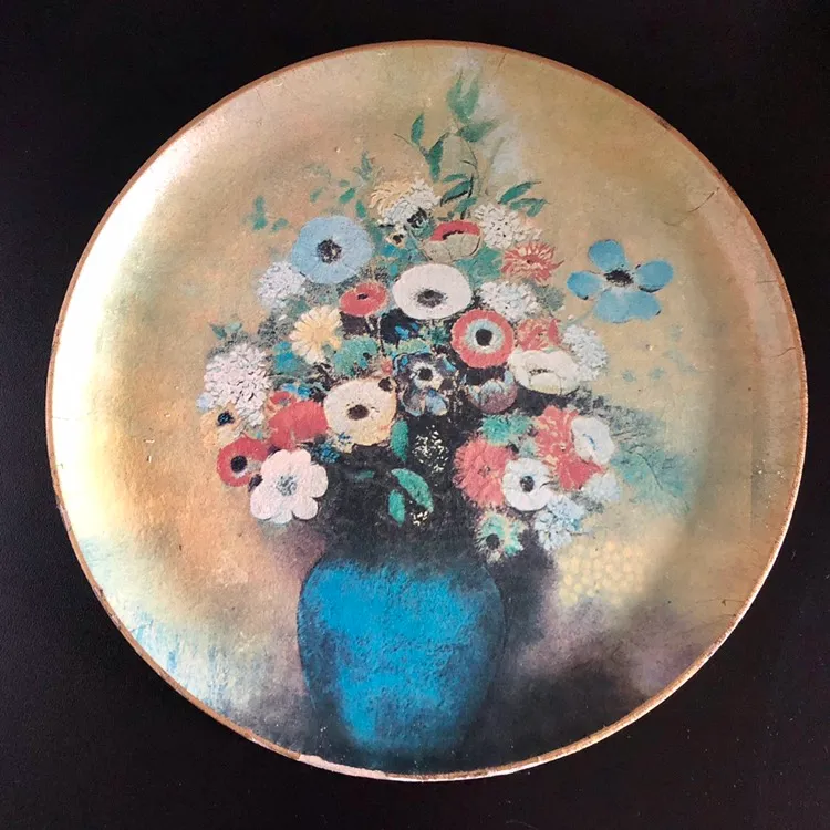 Vintage Floral Dish / Tray - Made In Japan photo 1