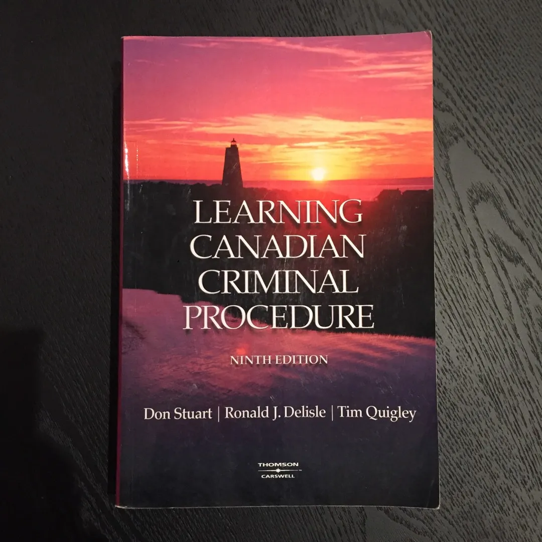 Learning Canadian Criminal Procedure Textbook photo 1
