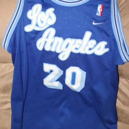 Payton Los Angeles Throwback Nike Basketball Jersey Size Large photo 1