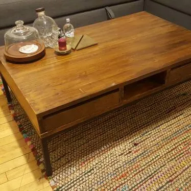 Reclaimed Solid Wood industrial style Custom built Coffee Table photo 1