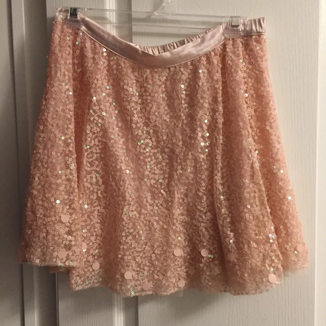 Gap Kids Pink Sequenced Skirt - Size 12 photo 1