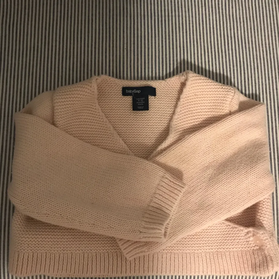 Baby Girl 6-12 Month Ballet Wrap Sweater photo 1