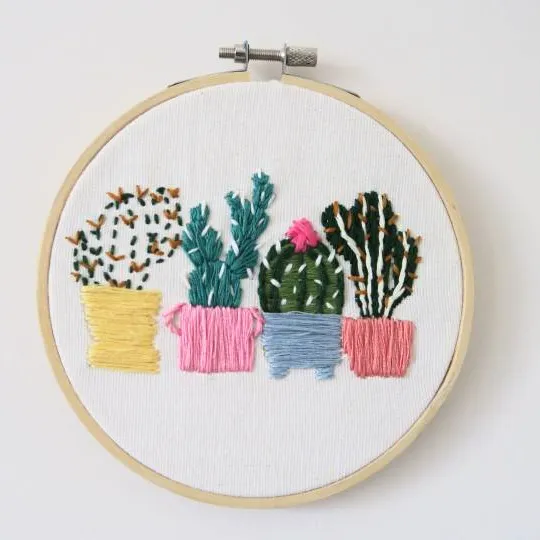 Cacti Embroidery photo 1