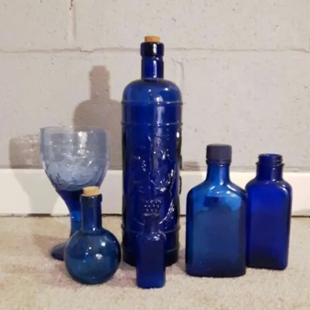Blue Glass Bottles photo 1