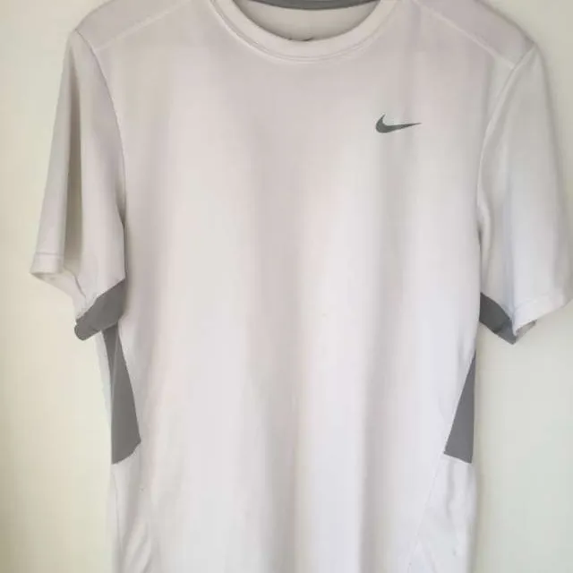 White Nike Dri-Fit Shirt photo 1