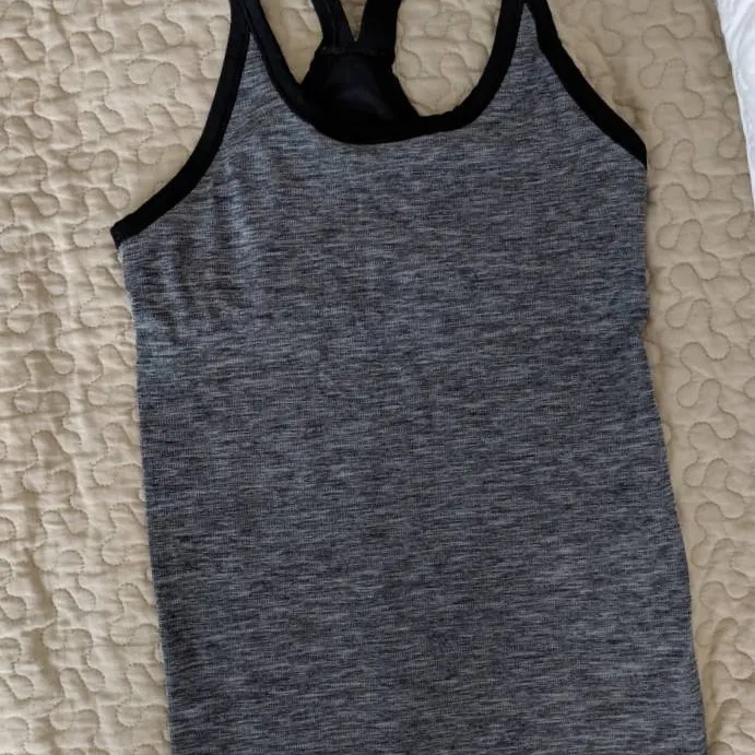 Jo Fresh Active Tank Top With Sports Bra Size M photo 1