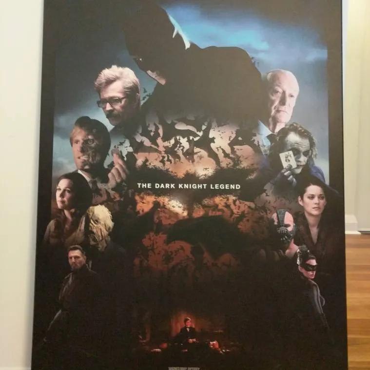 One Of A Kind The Dark Knight Trilogy Poster - Plaque Mounted photo 1