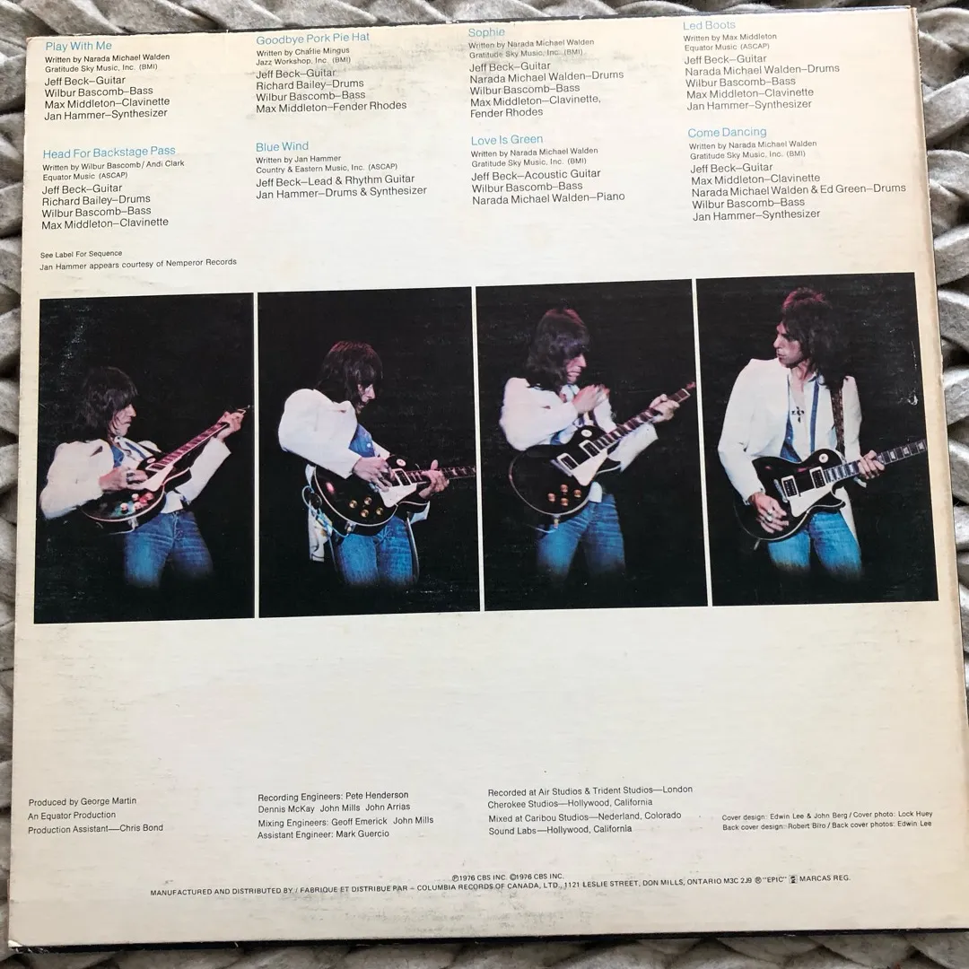 Jeff Beck - Wired - Vinyl photo 3
