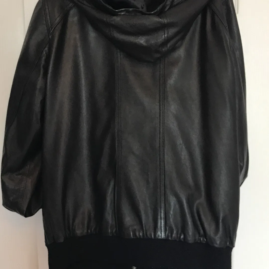 Marc By Marc Jacobs Genuine Leather Bomber Jacket photo 5