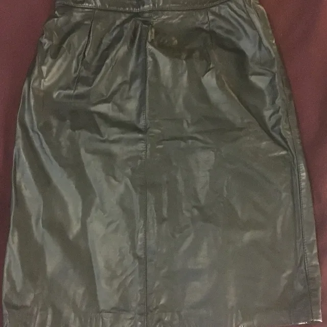 Vintage Leather Skirt photo 1
