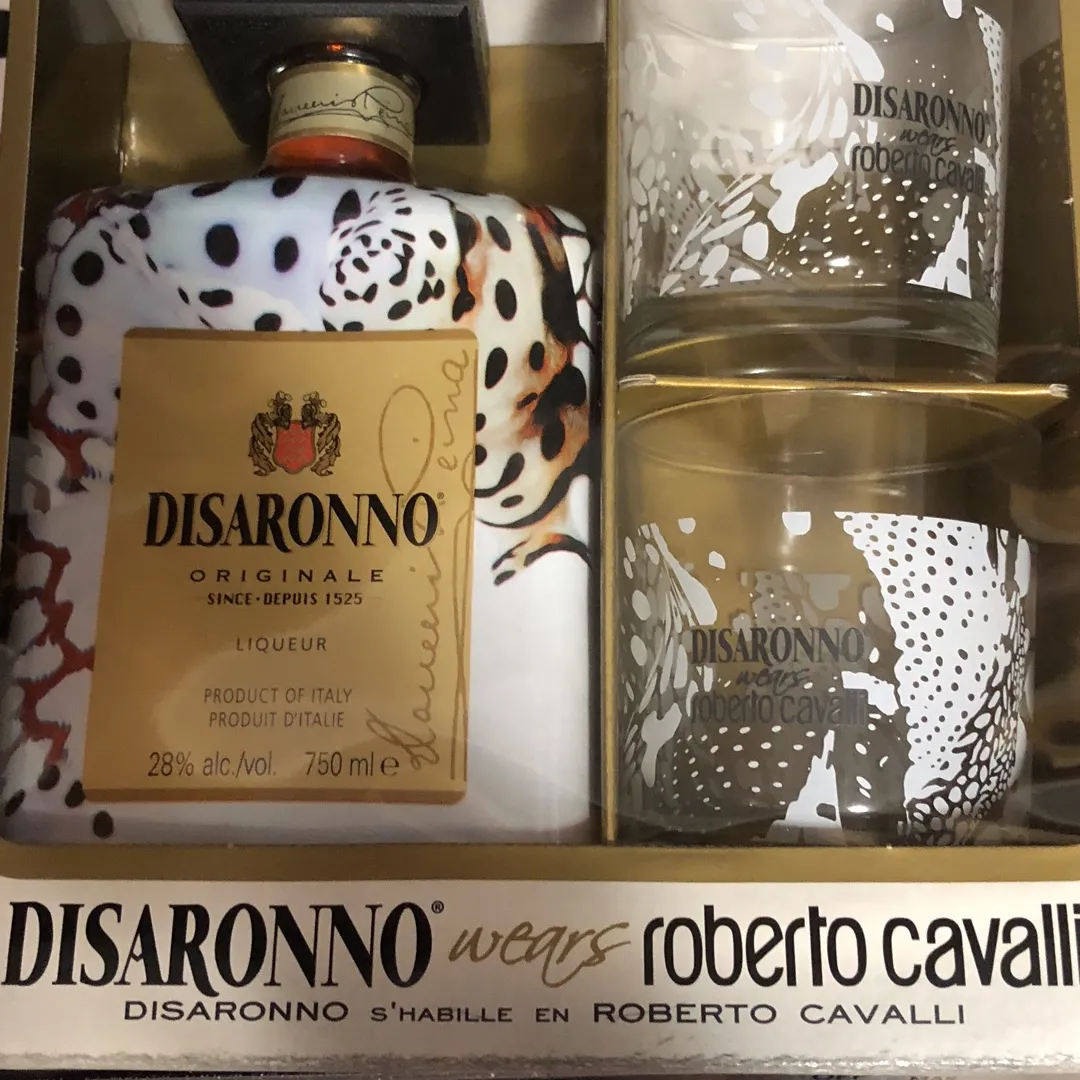 Bottle Of Disaronno With Two Glasses photo 1