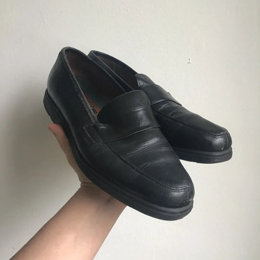 Black Leather Loafers photo 3