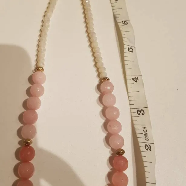 Pink Beaded Necklace photo 5