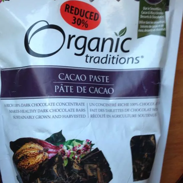 Organic Traditions Cacao Paste photo 1