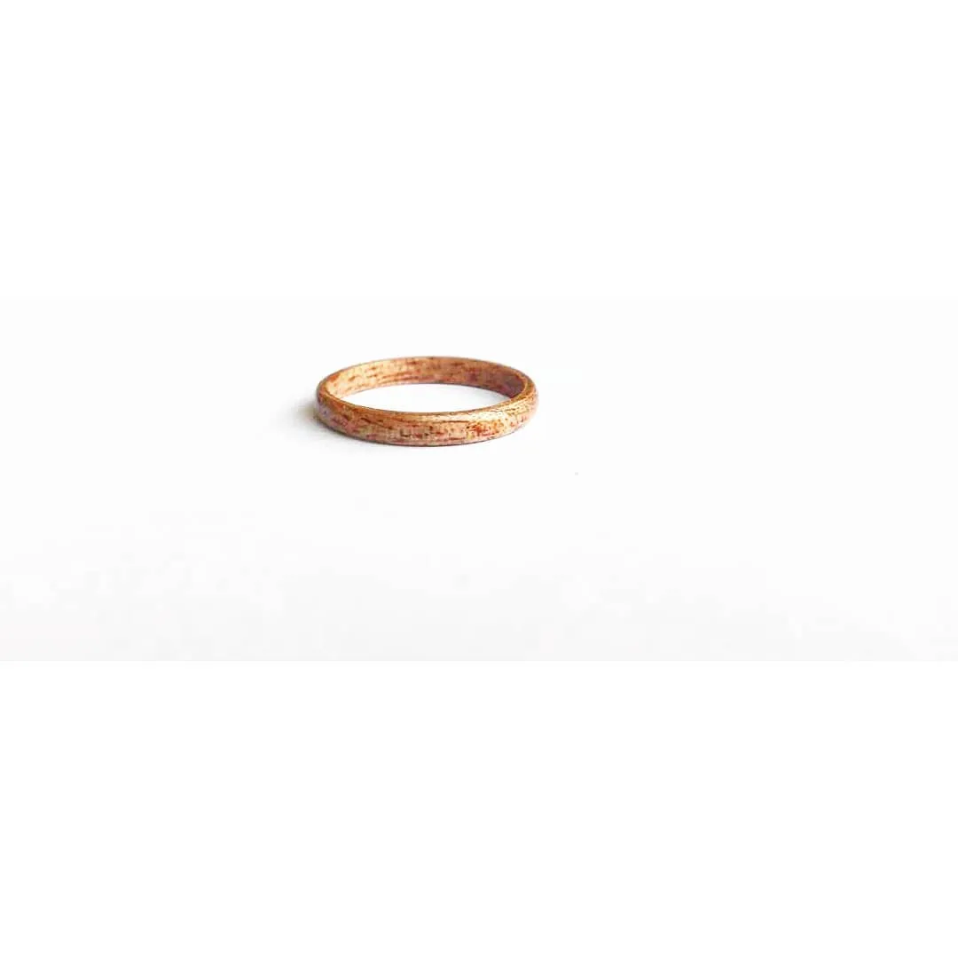 Thin band wood ring photo 1