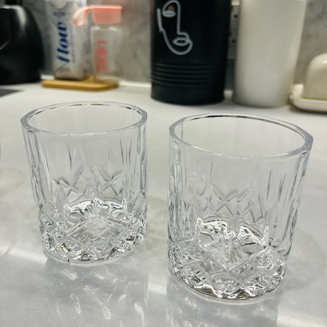 Crystal Scotch Glasses X 2 photo 1