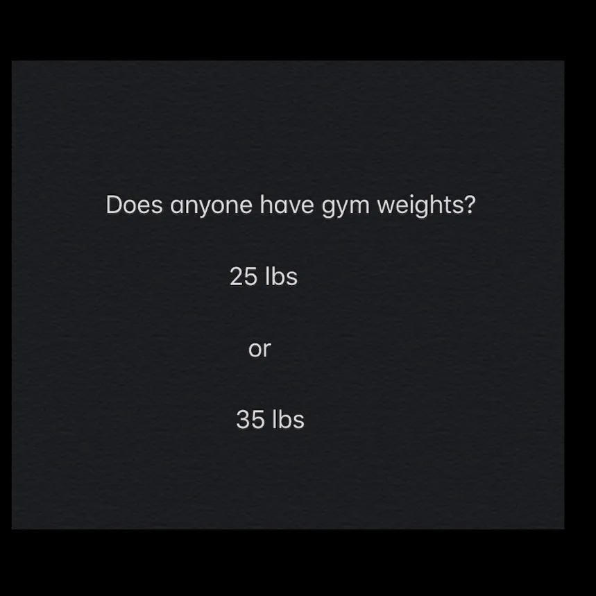 Gym Weights? photo 1