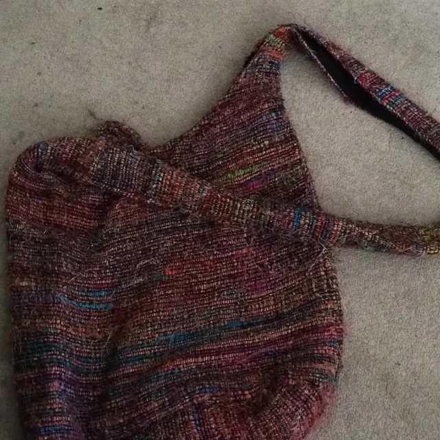 Barely Used Over Shoulder Rainbow Knit photo 1