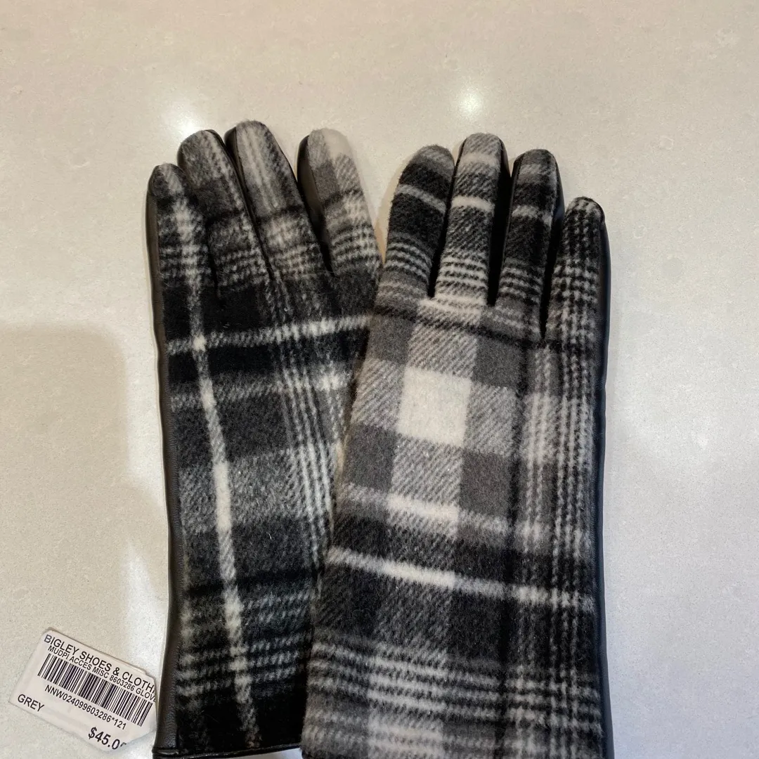 BNWT Plaid Gloves From Mudpie photo 1