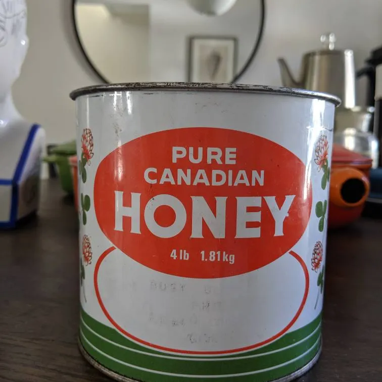 Vintage Honey Tin photo 1