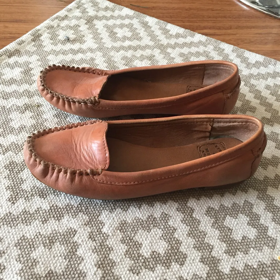 Pink Leather Loafers photo 3