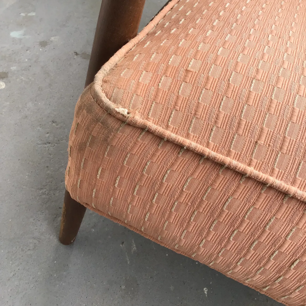 Upholstered MCM Chair photo 4
