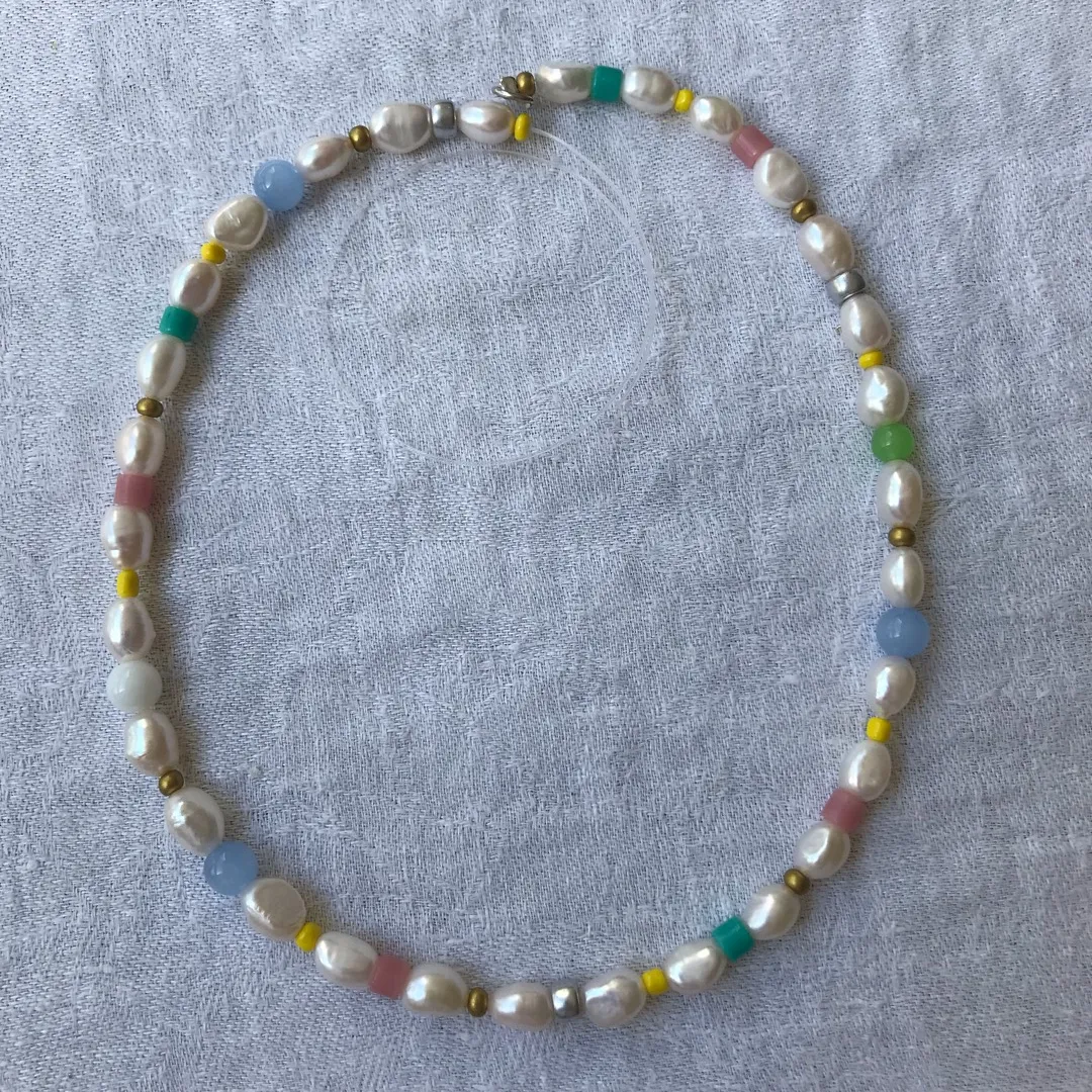 Freshwater Pearl Rainbow Necklace photo 1