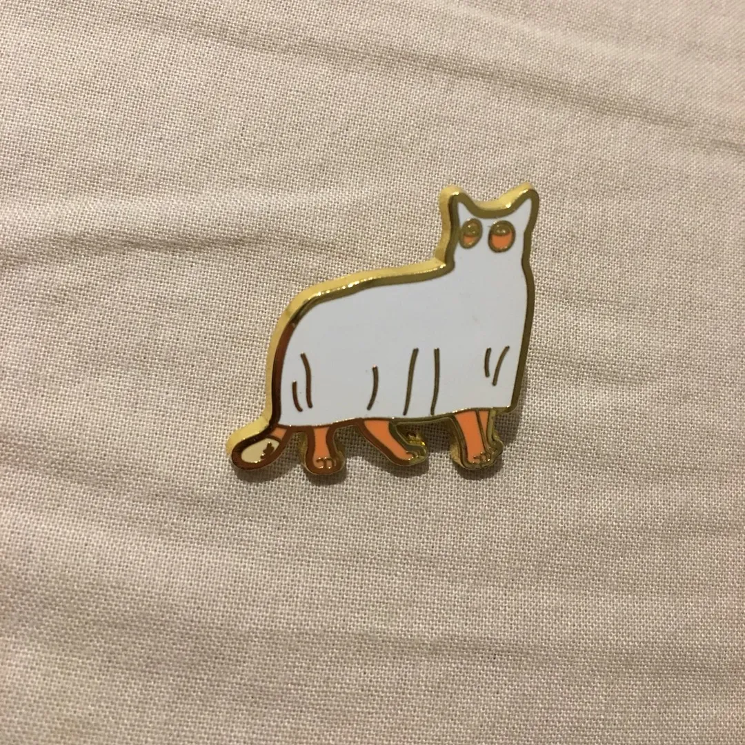 Ghost Cat Pin photo 1
