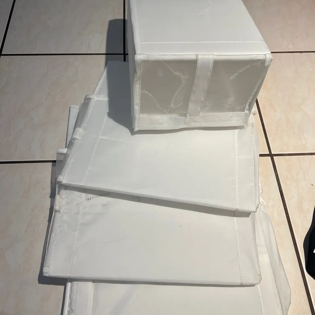 4 IKEA Collapsible Shoe Boxes photo 1