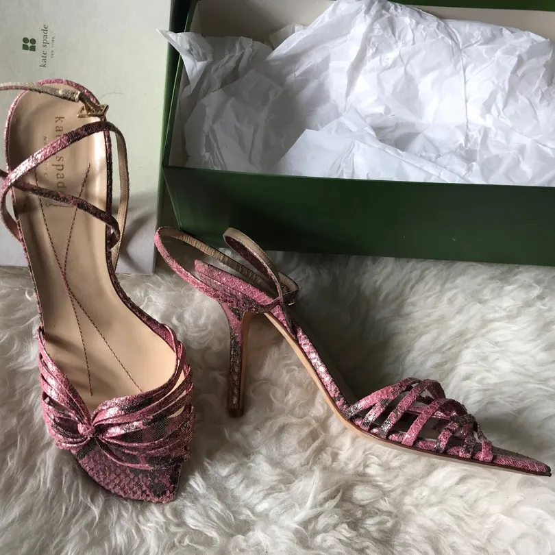 Never Worn Pink Kate Spade Heels Size 10 photo 1