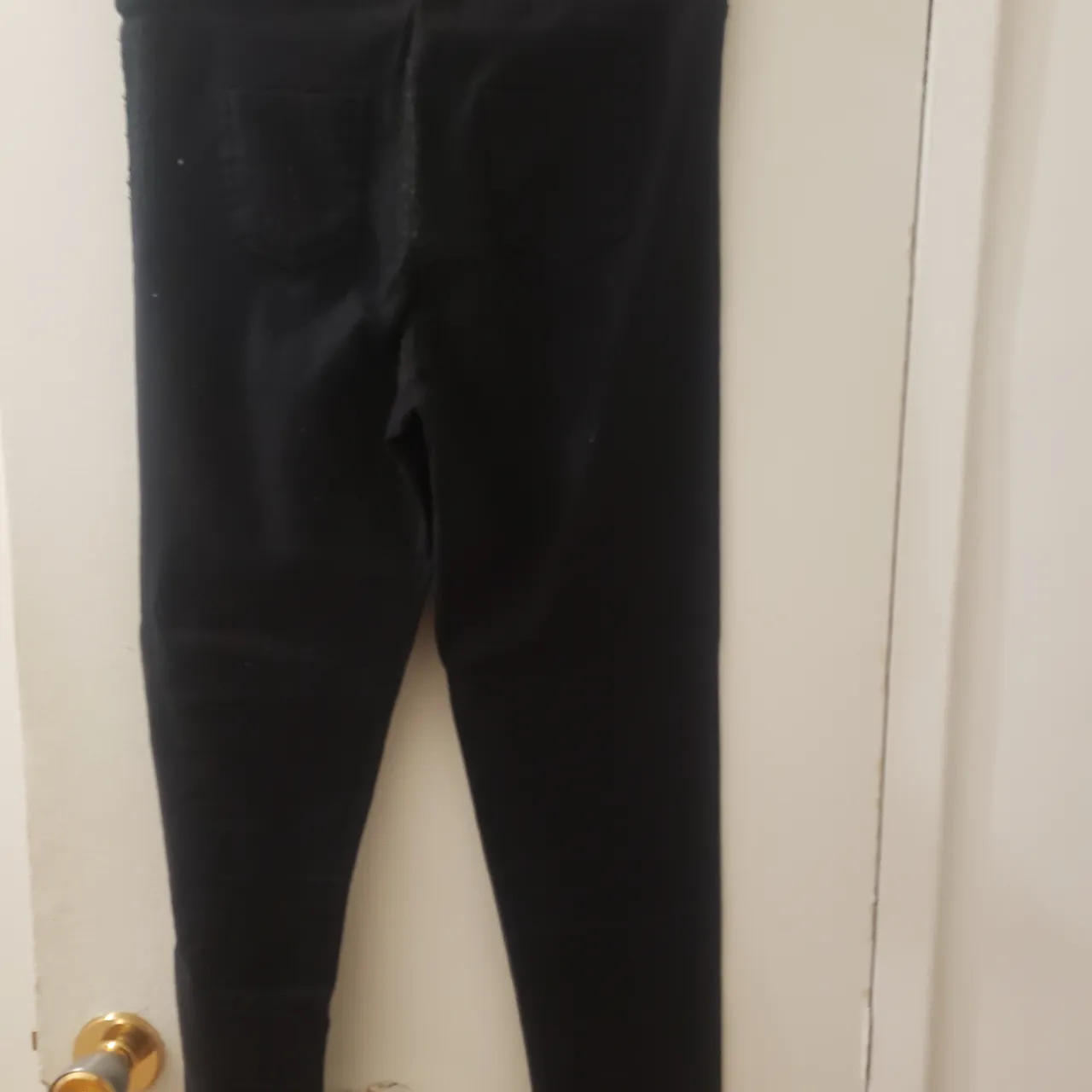 High waist black pants photo 3