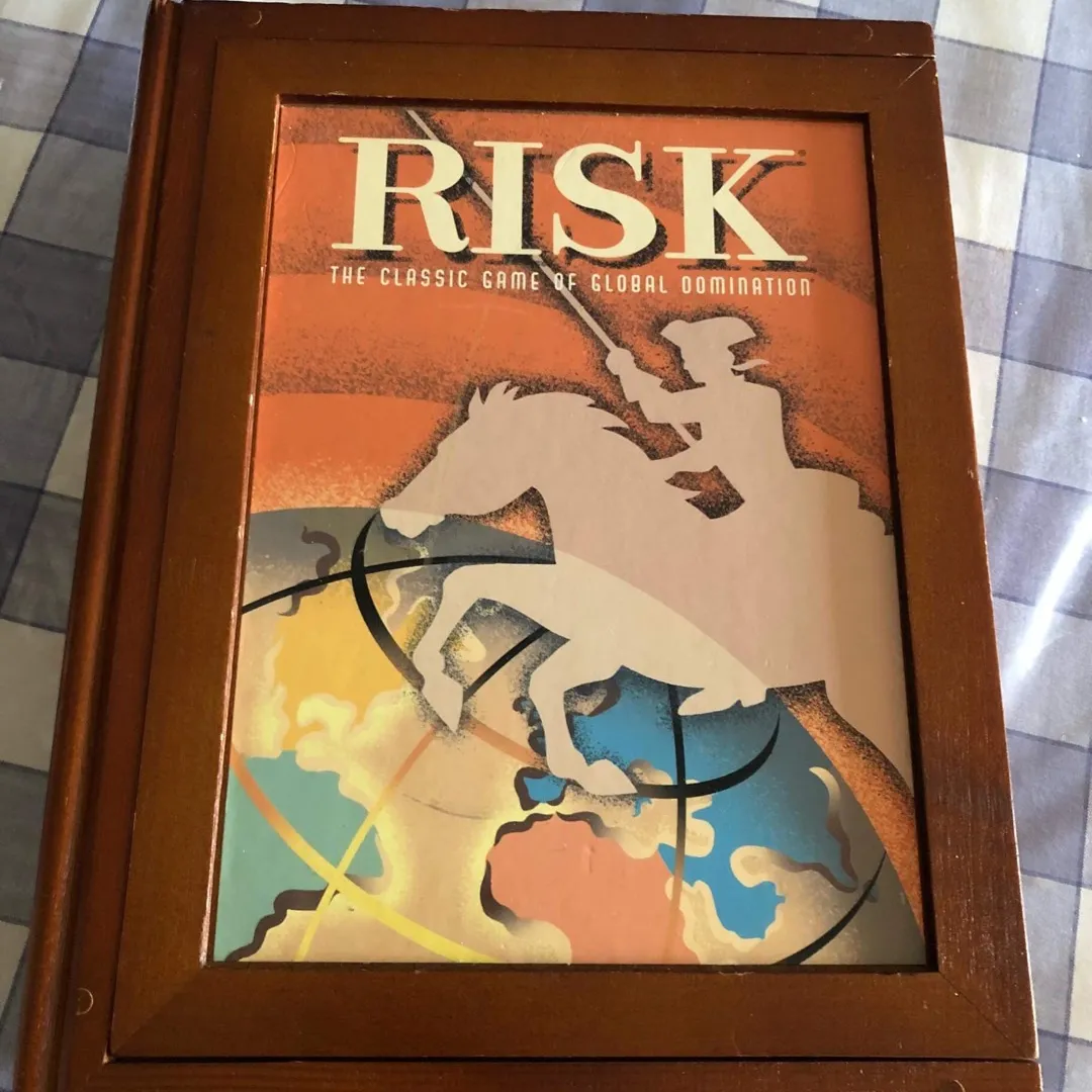 Collector's Risk Game Vintage Wood Book Edition photo 1