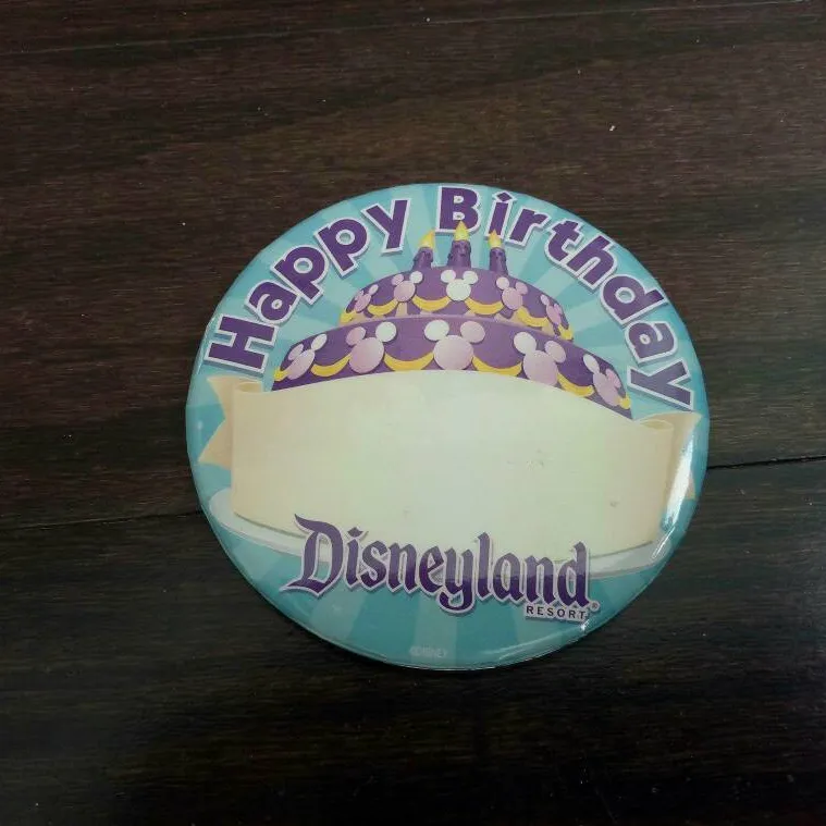 Happy Birthday Disney Button photo 1
