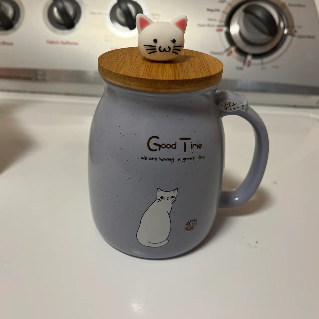 BNIP mug cup cat with lid photo 3
